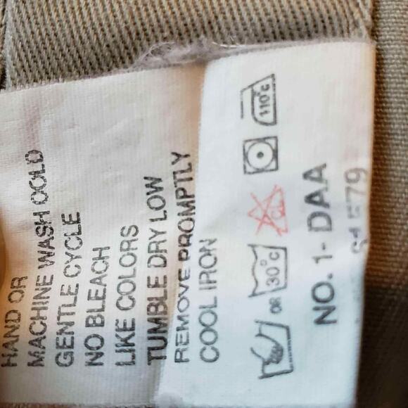 Woolrich Shirt Cotton Canvas Pocket Mens Size Large L Khaki LS Button Down - Picture 11 of 12